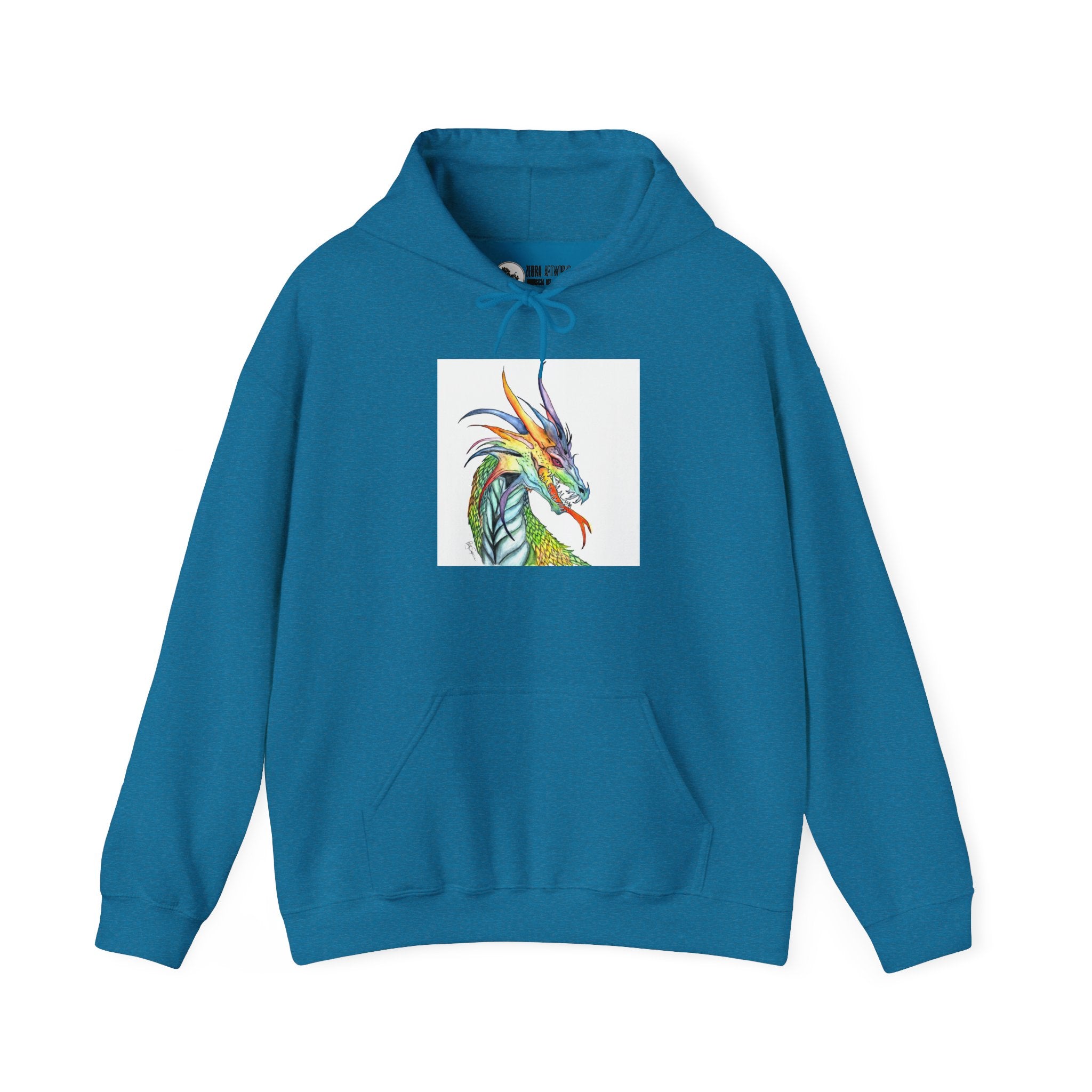 Colorful Dragon Unisex Hoodie - Cozy Sweatshirt for Fantasy Lovers, Unique Gift, Winter Wear, Casual Style, Trendy Apparel