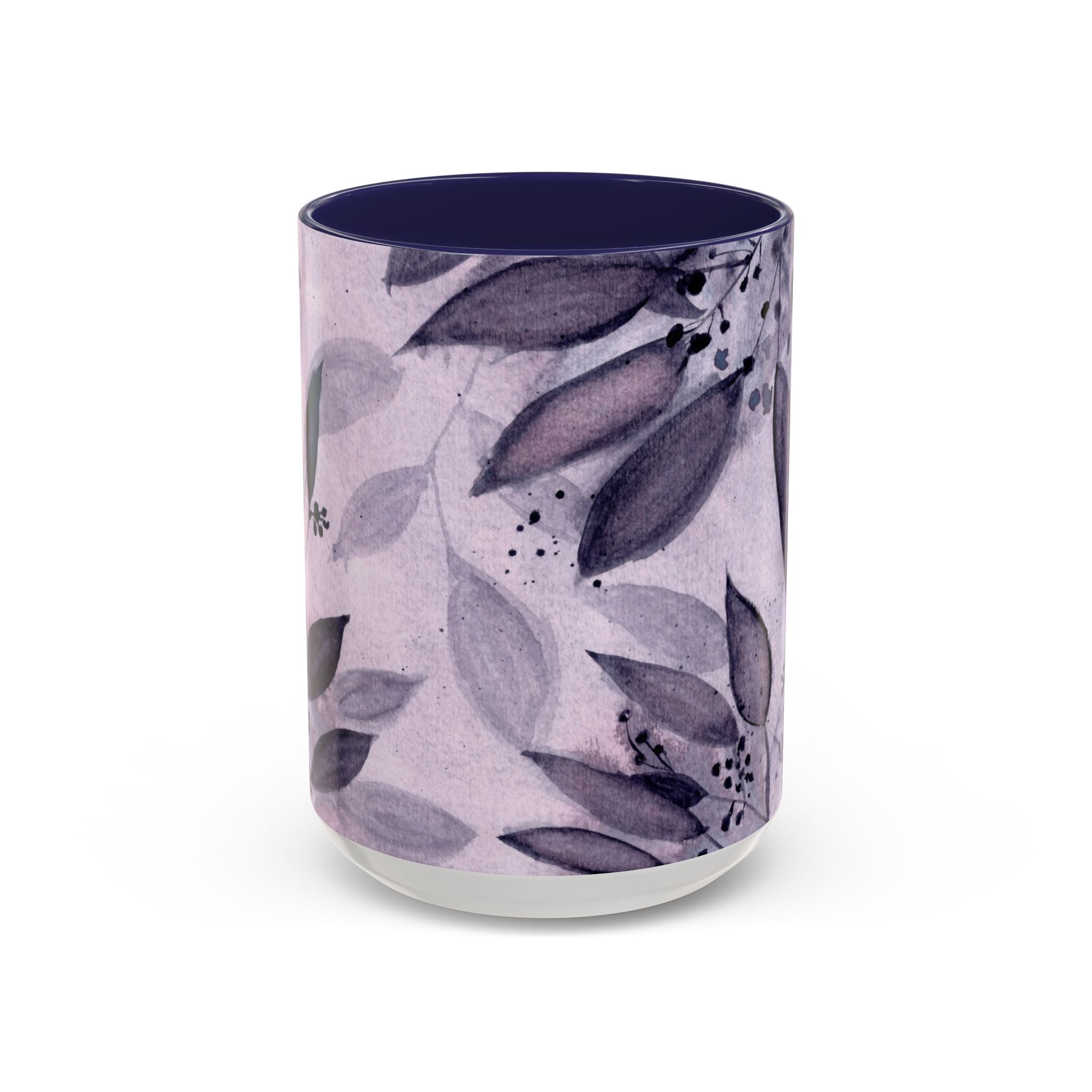 Midnight Leaves Accent Coffee Mug (15oz)