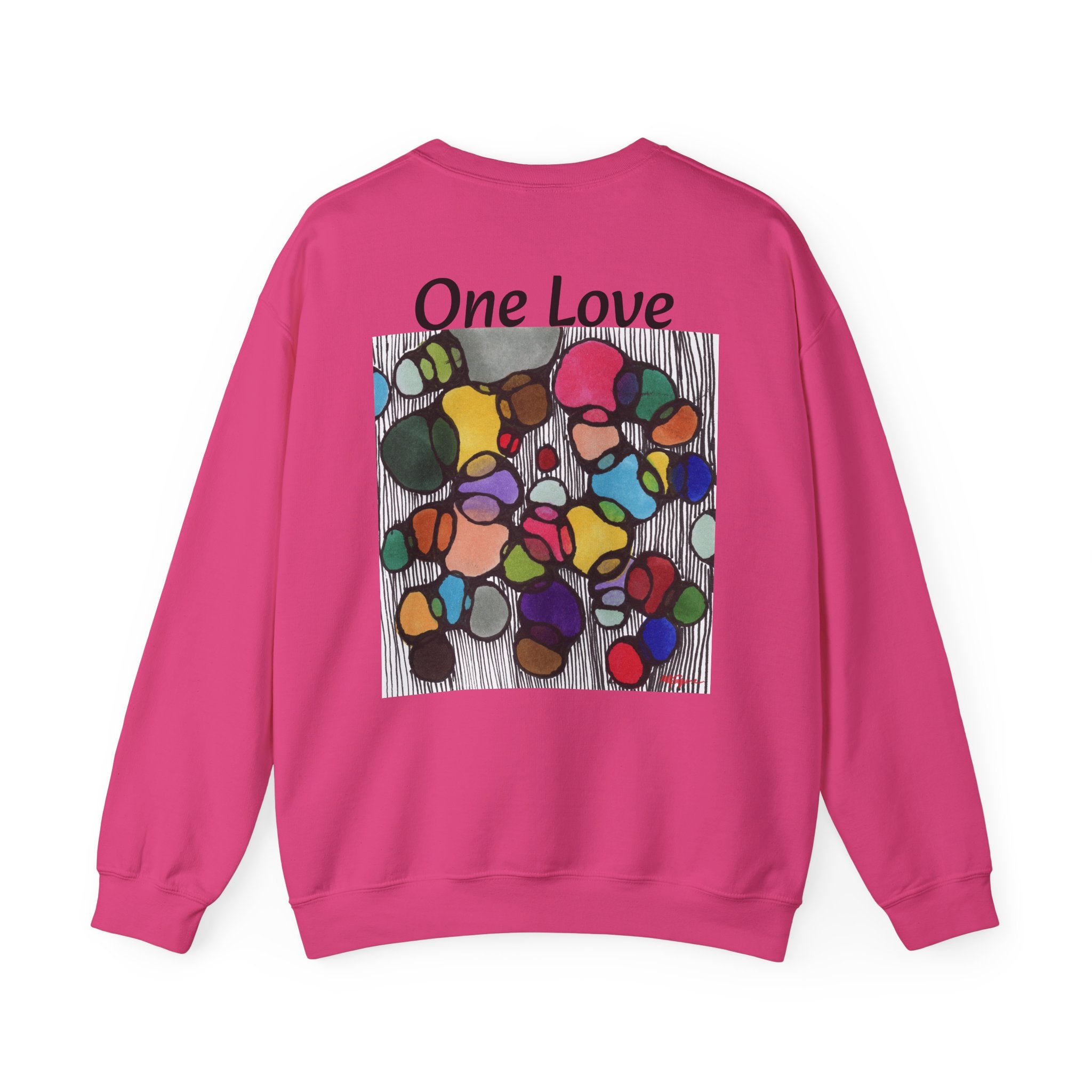 One Love Unisex Sweatshirt, Cozy Crewneck for All, Perfect Gift for Friends, Casual Outfit, Holiday Wear
