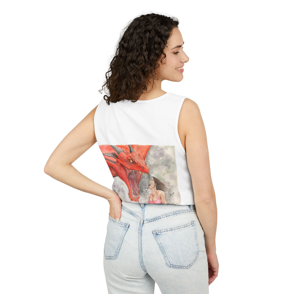 Fierce Dragon Battle Unisex Tank Top – Fantasy Art Graphic Tee