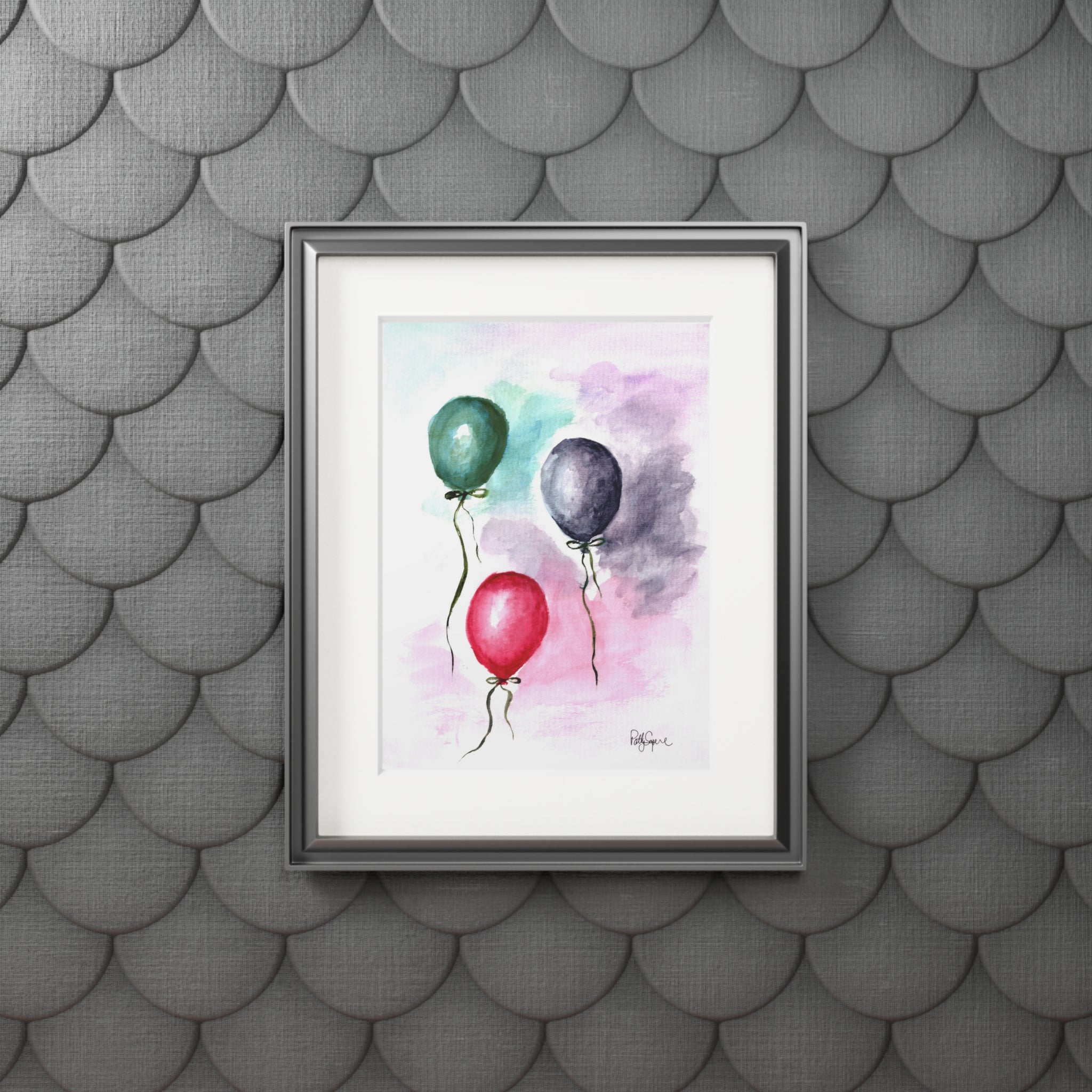 Balloons Fine Art Print (with mat)
