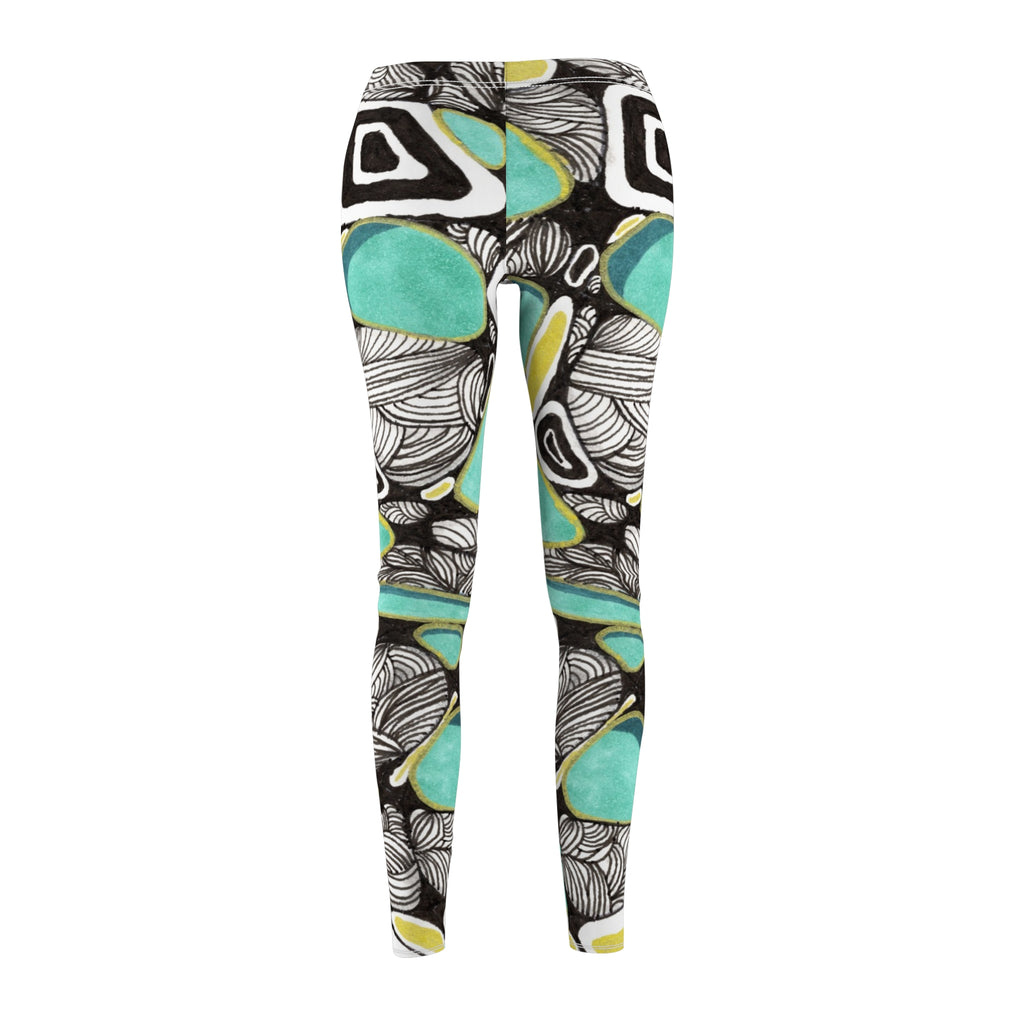 Abstract Pattern Women's Leggings | Casual Workout & Everyday Wear
