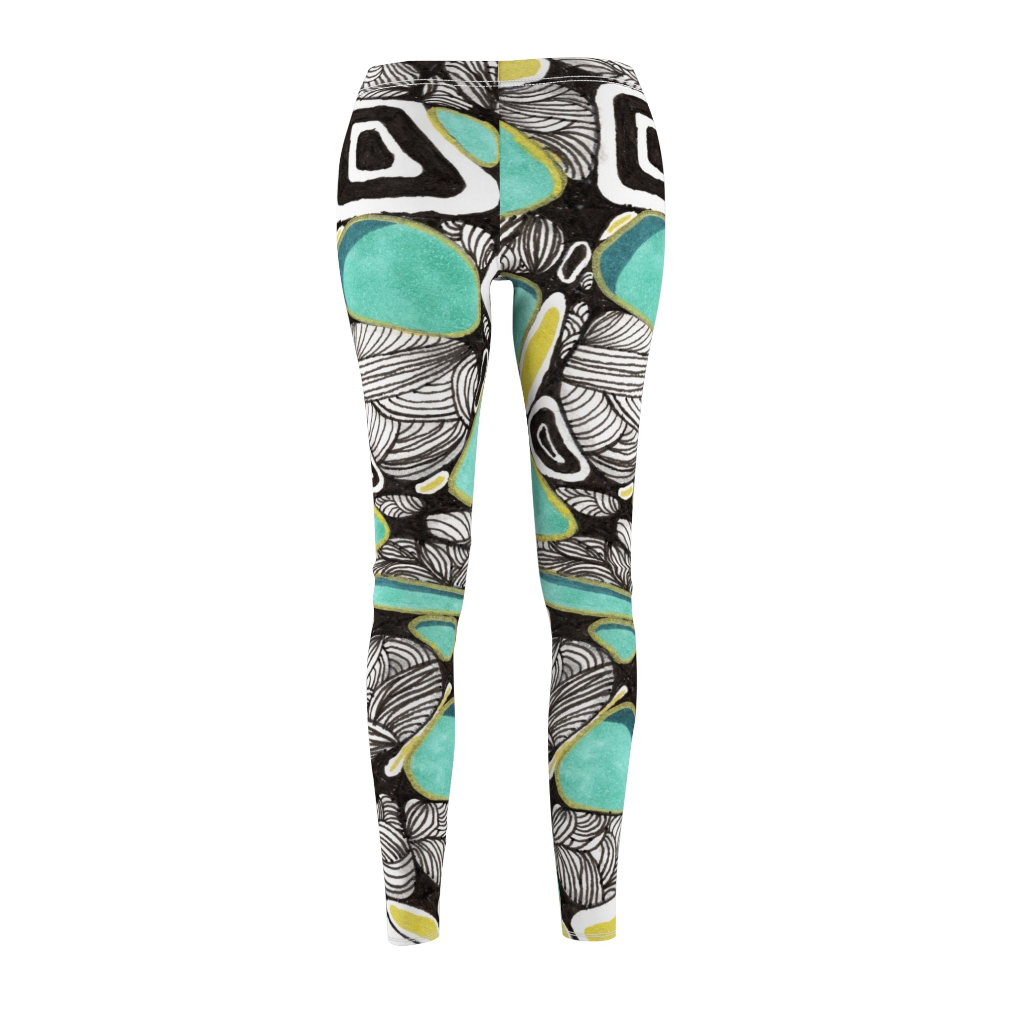 Abstract Pattern Women's Leggings | Casual Workout & Everyday Wear