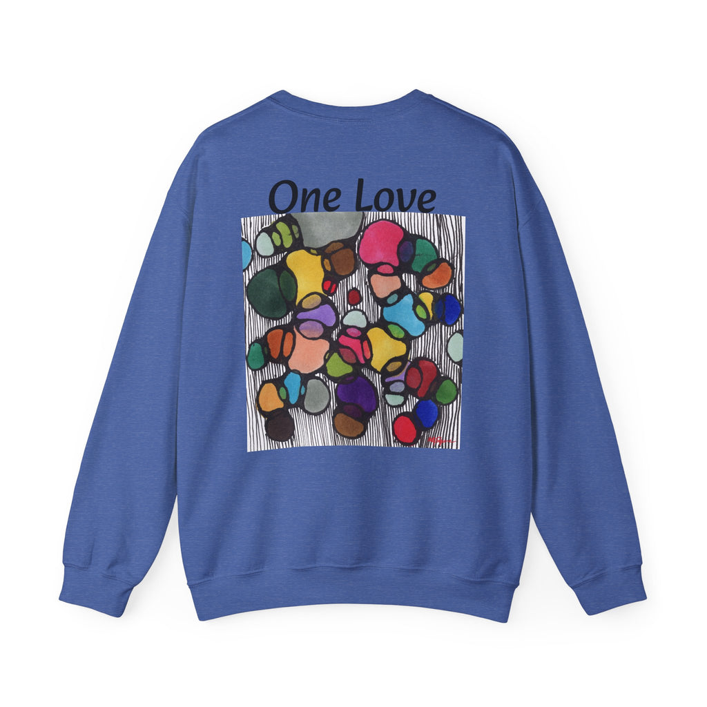 One Love Unisex Sweatshirt, Cozy Crewneck for All, Perfect Gift for Friends, Casual Outfit, Holiday Wear
