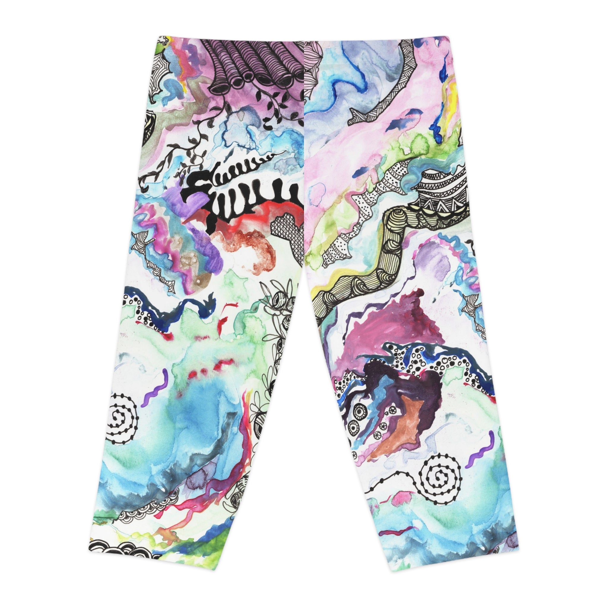 Artist Designed Women's Capri Leggings (AOP)