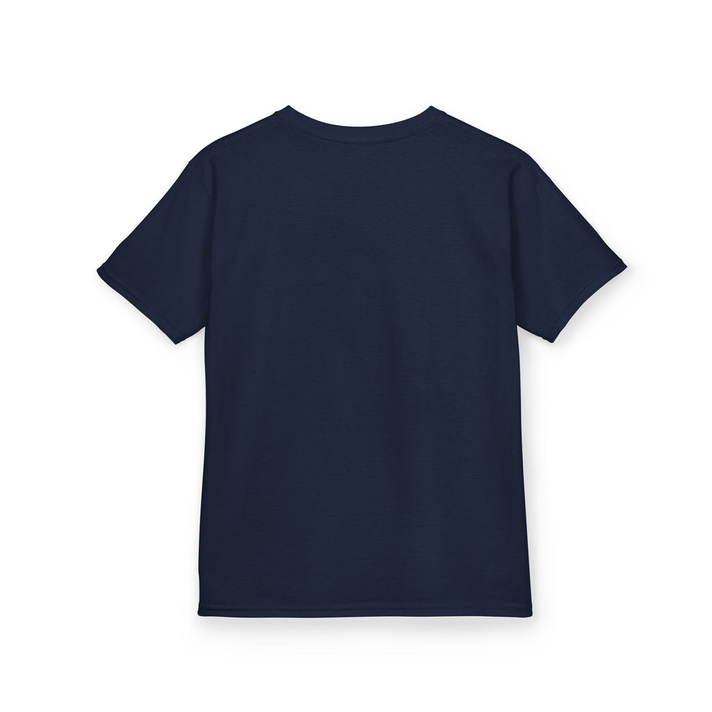 Dragon Over Town Kids T-Shirt – Fantasy Village Tee (White)