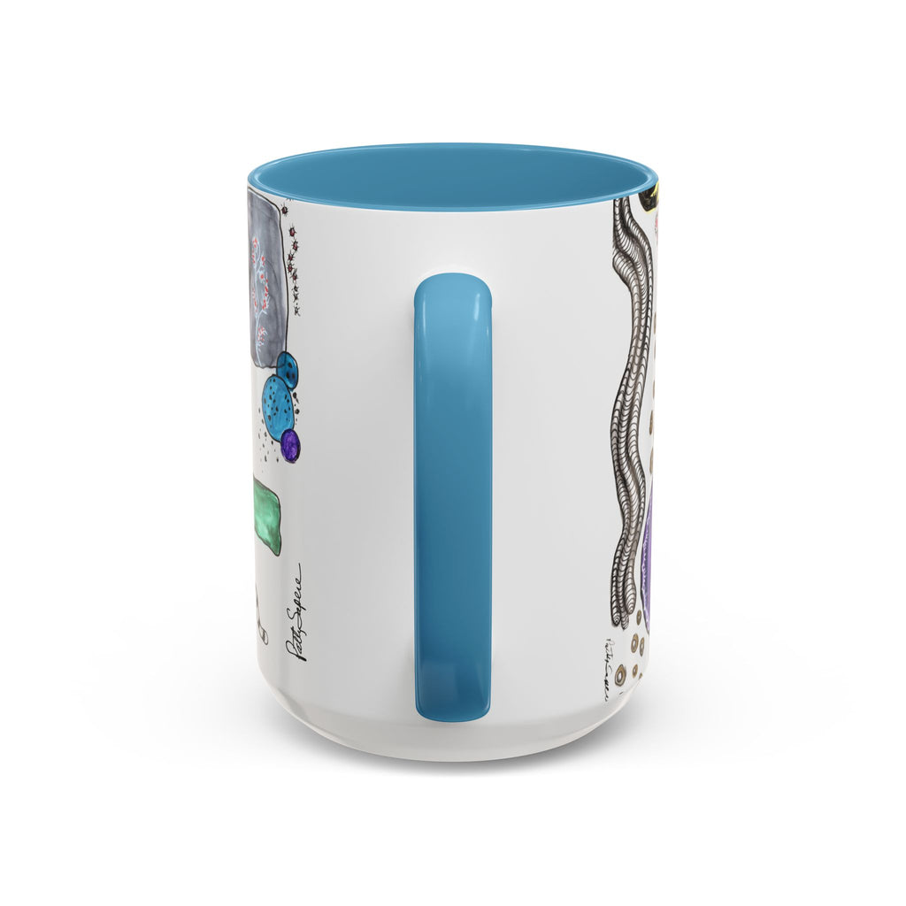Whimsical Garden Art Mug – Multi-Color Accent Coffee Mug (15oz)