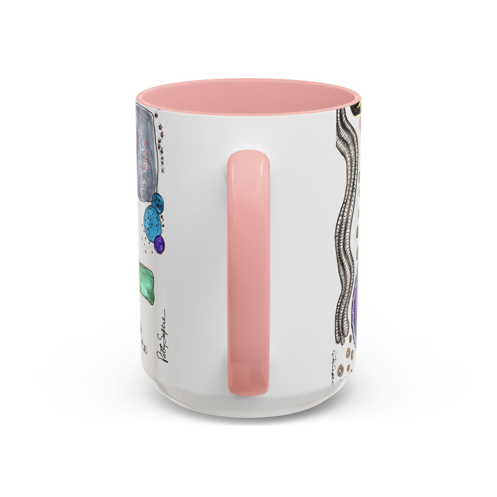 Whimsical Garden Art Mug – Multi-Color Accent Coffee Mug (15oz)