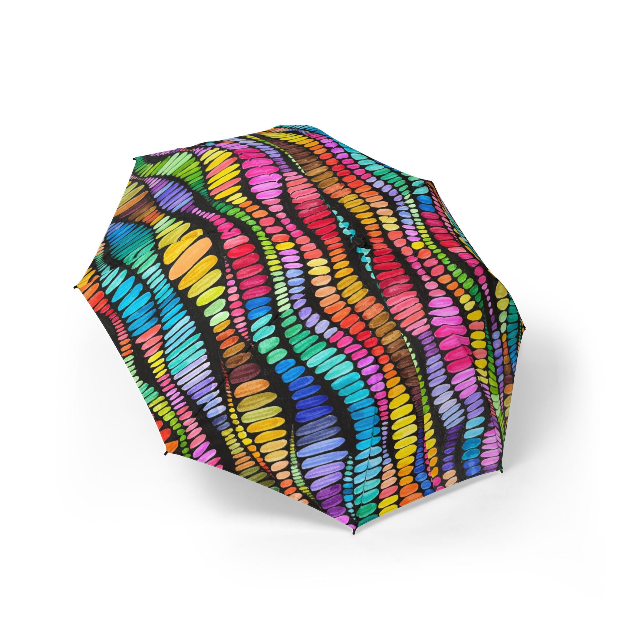 Vibrant Foldable Umbrella, Colorful Beach Umbrella, Automatic Travel Umbrella, Rainy Day Accessory, Unique Gift for Her