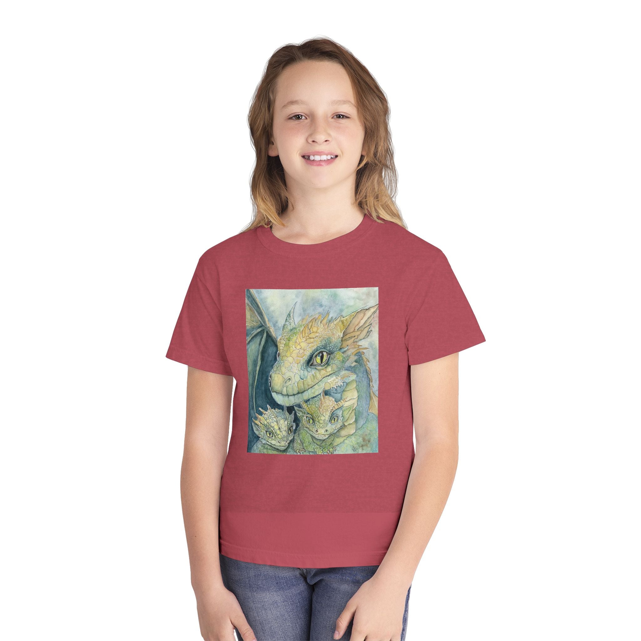 Kids Dragon Family Tee, Fantasy T-Shirt, Cool Graphic Tee, Children's Apparel, Gift for Dragon Lovers, Adventure Shirt