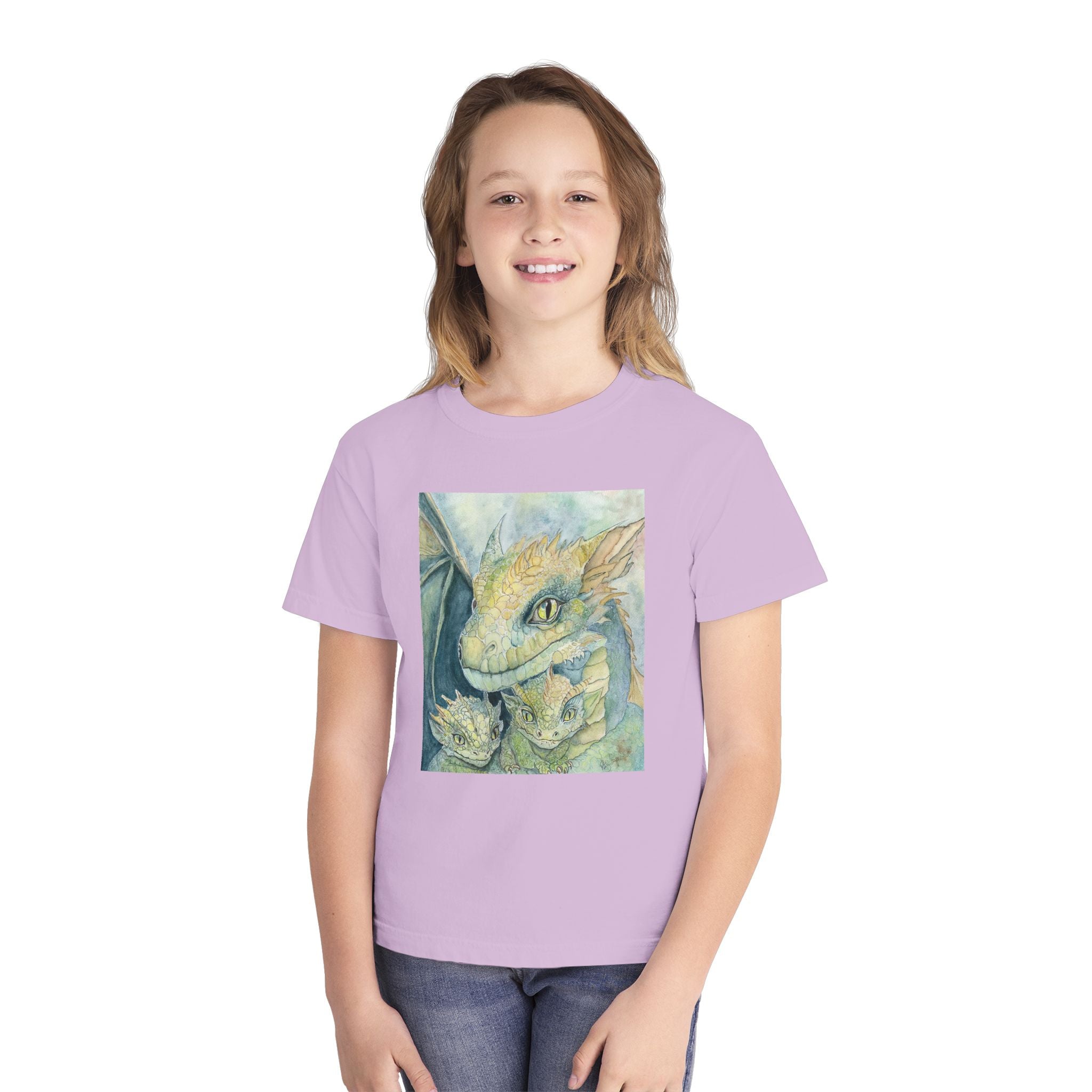 Kids Dragon Family Tee, Fantasy T-Shirt, Cool Graphic Tee, Children's Apparel, Gift for Dragon Lovers, Adventure Shirt