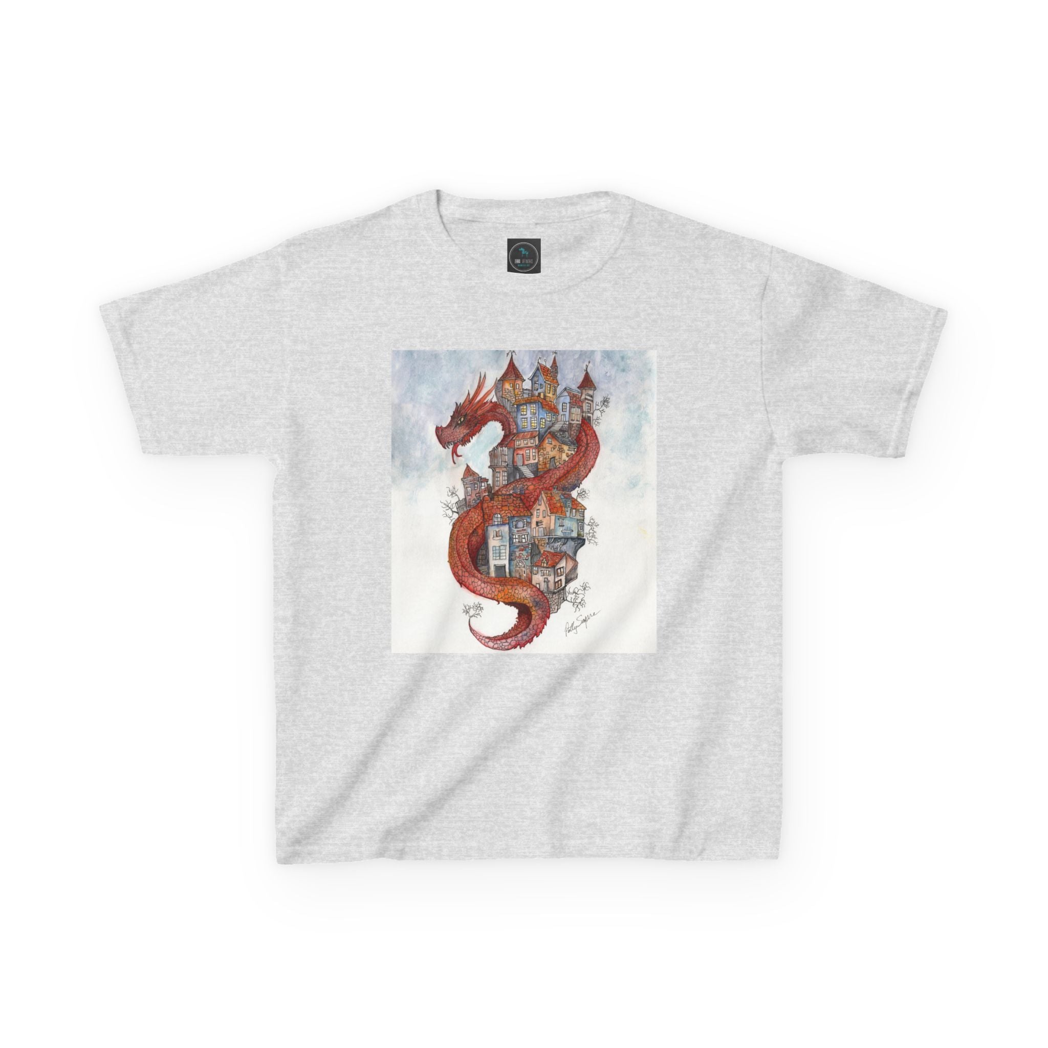 Kids Dragon Castle Tee, Fun Kids T-Shirt, Fantasy Tee for Boys and Girls, Cozy Cotton Shirt, Gift for Young Adventurers