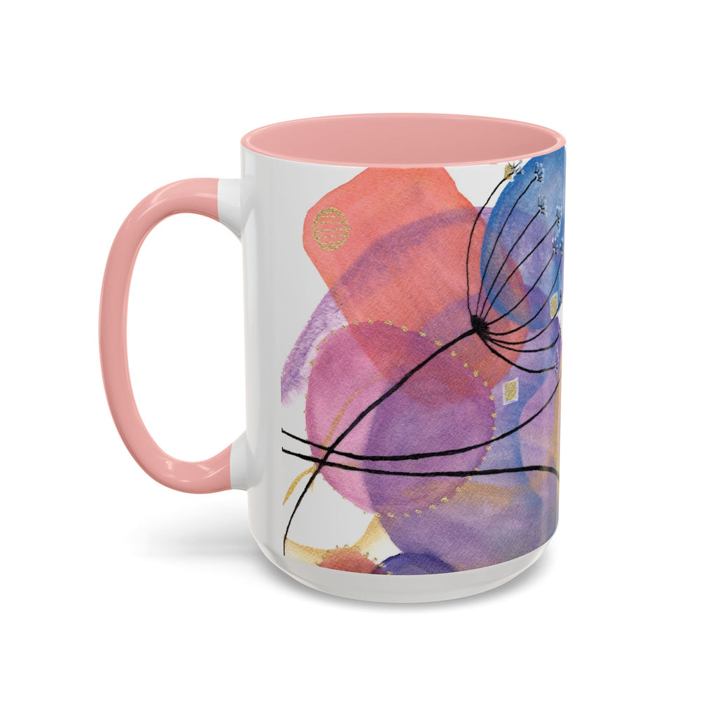 Dandelion Dreams Watercolor Art Mug – Accent Coffee Mug (15oz)