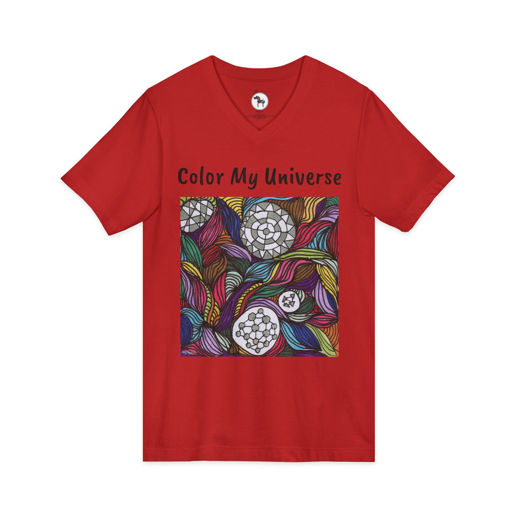 Unisex Jersey Short Sleeve V-Neck Tee