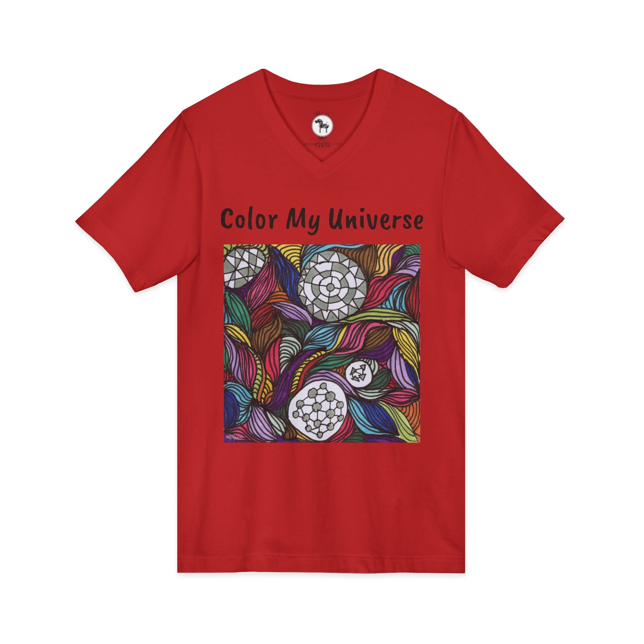 Unisex Jersey Short Sleeve V-Neck Tee