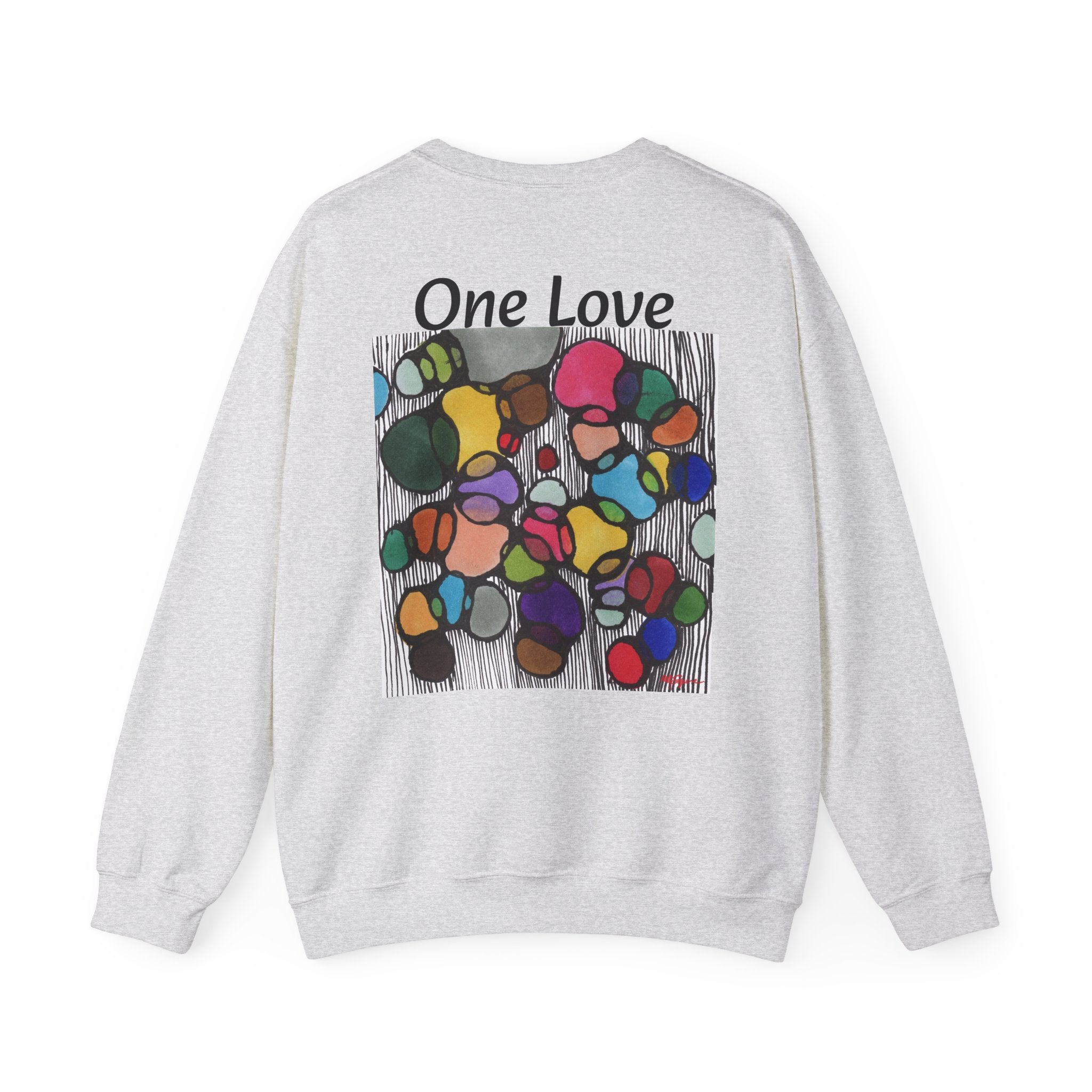 One Love Unisex Sweatshirt, Cozy Crewneck for All, Perfect Gift for Friends, Casual Outfit, Holiday Wear