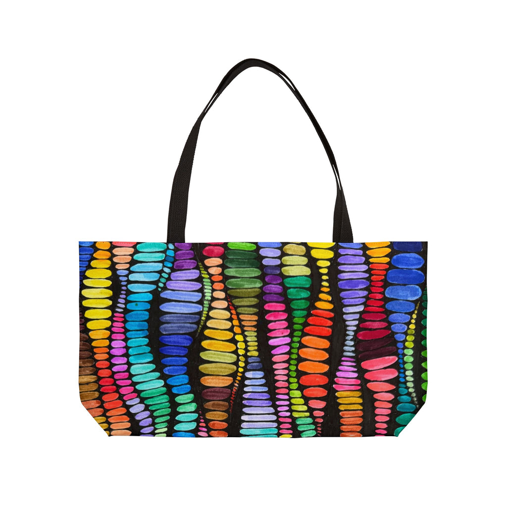 Rainbow Dash Weekender Tote – Colorful Watercolor Travel Bag