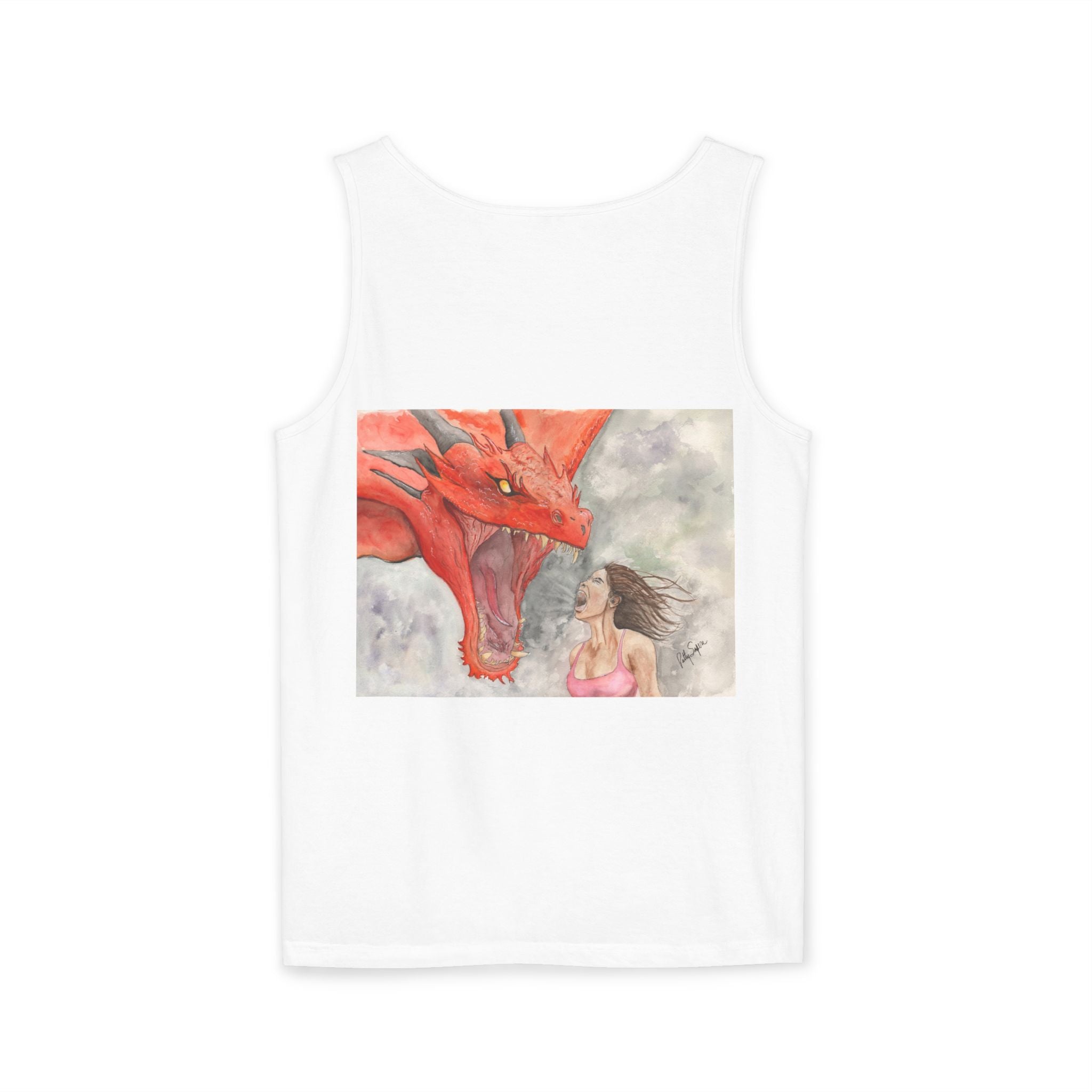 Fierce Dragon Unisex Tank Top - Bold Graphic Tee for Fantasy Lovers