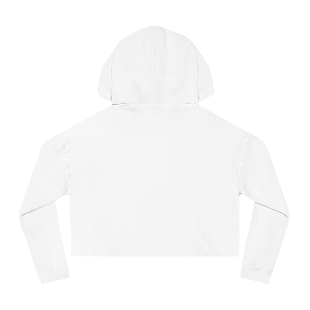 Peace Sign Watercolor Cropped Hoodie — Women's Rainbow Drip Graphic Sweatshirt