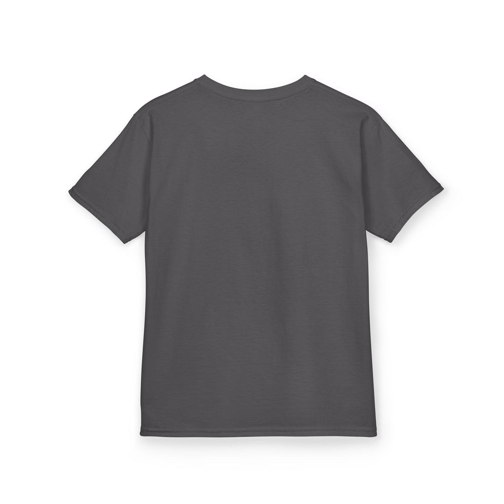 Dragon Over Town Kids T-Shirt – Fantasy Village Tee (White)