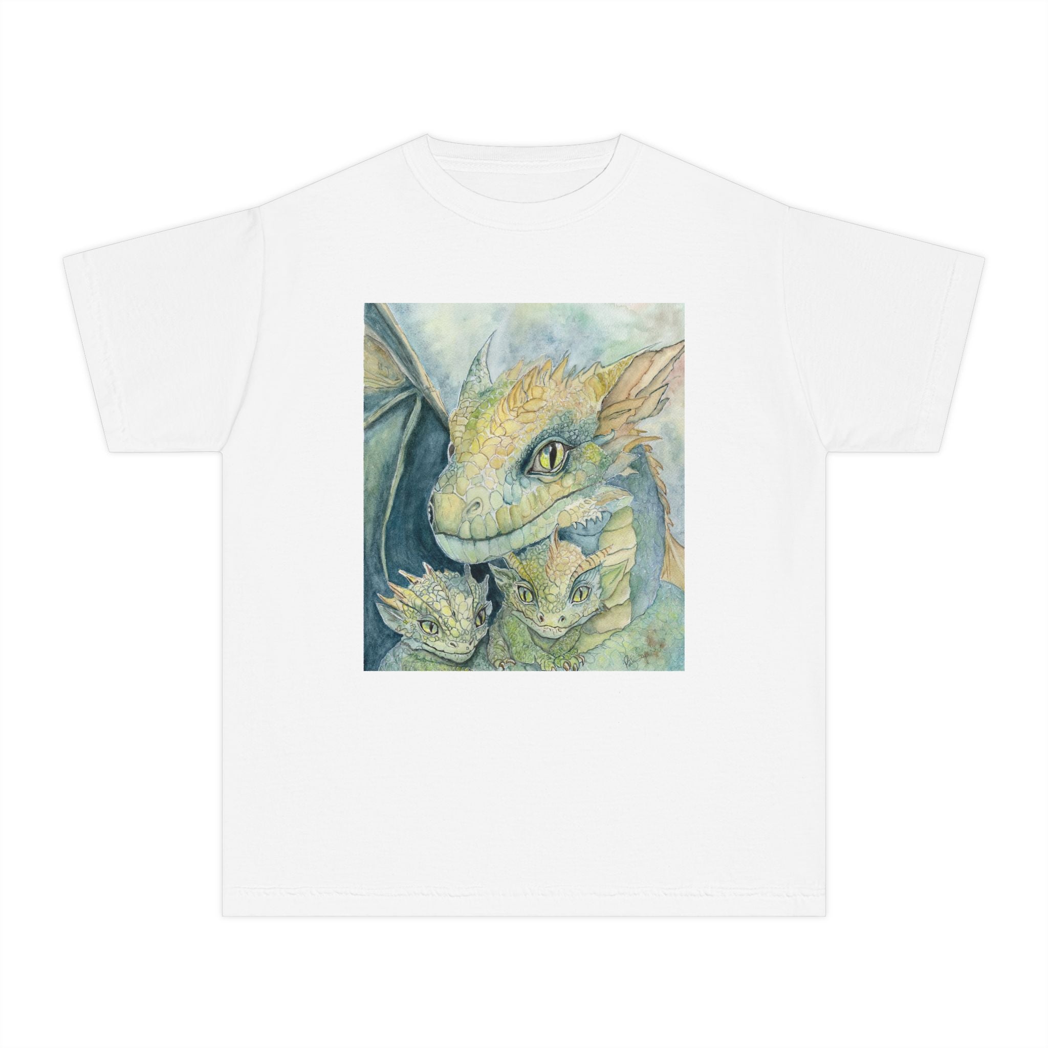 Kids Dragon Family Tee, Fantasy T-Shirt, Cool Graphic Tee, Children's Apparel, Gift for Dragon Lovers, Adventure Shirt