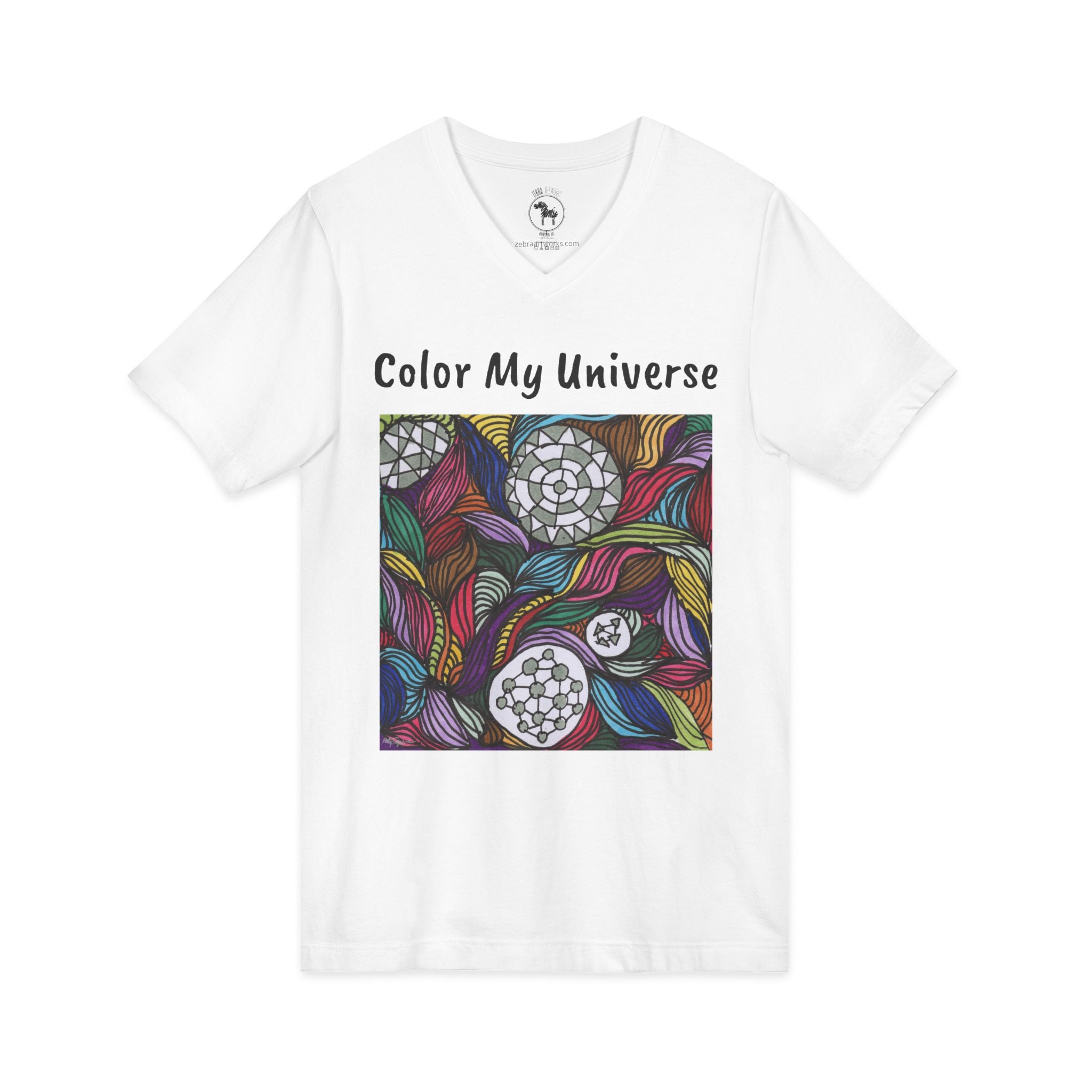 Unisex Jersey Short Sleeve V-Neck Tee