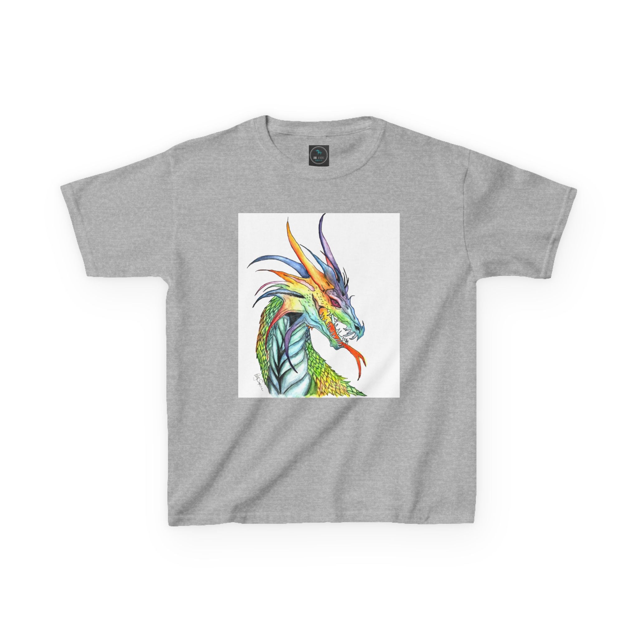 Colorful Dragon Kids T-Shirt | Fun Retro Tee for Boys & Girls | Unique Gift for Birthdays, Christmas, Dragon Lovers & Fantasy Fans