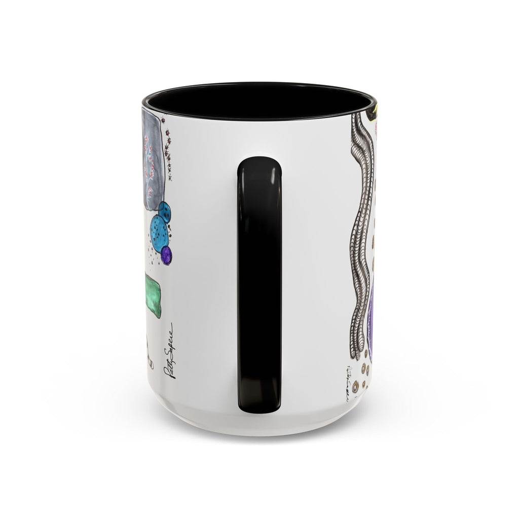 Whimsical Garden Art Mug – Multi-Color Accent Coffee Mug (15oz)