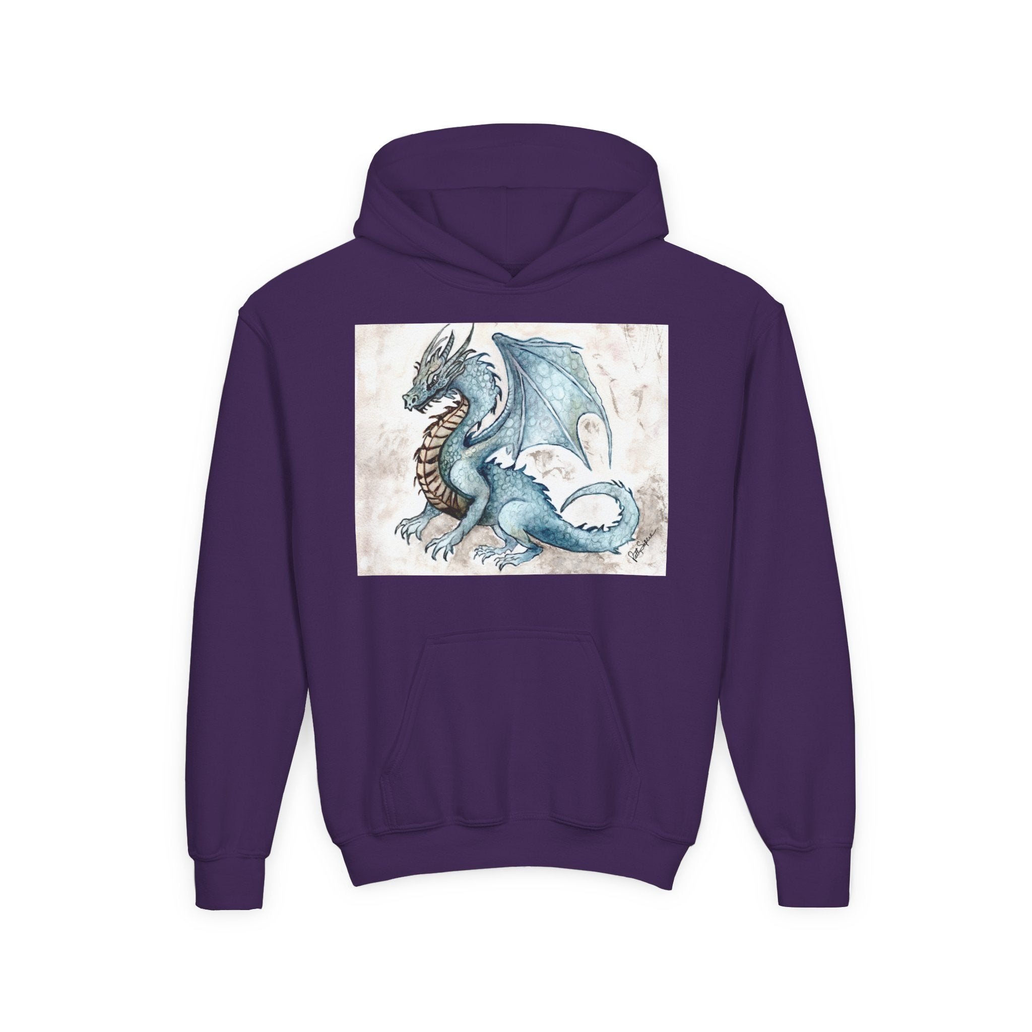 Dragon Art Youth Hoodie - Stylish & Cozy Sweatshirt for Young Fantasy Fans