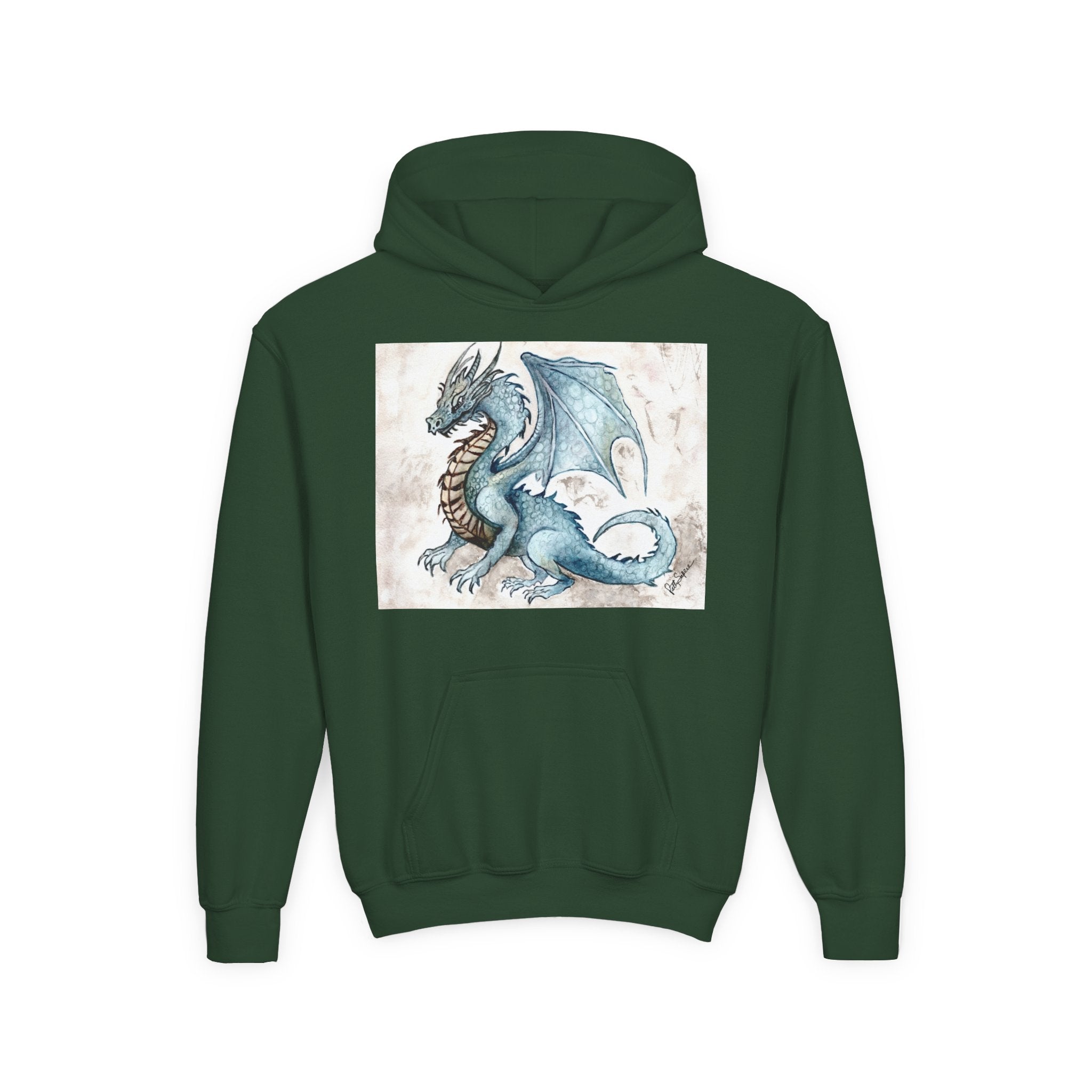 Dragon Art Youth Hoodie - Stylish & Cozy Sweatshirt for Young Fantasy Fans