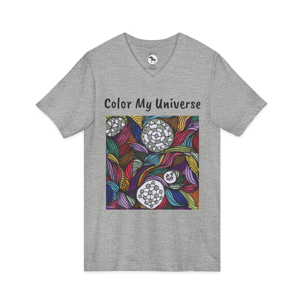 Unisex Jersey Short Sleeve V-Neck Tee