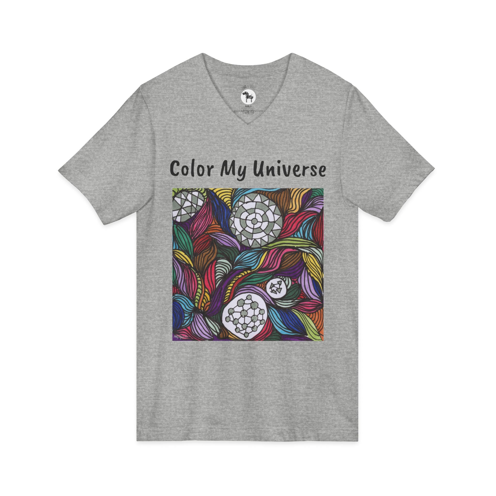 Unisex Jersey Short Sleeve V-Neck Tee