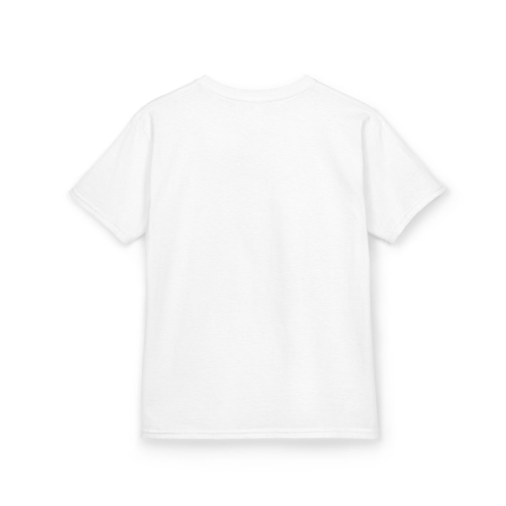 Dragon Over Town Kids T-Shirt – Fantasy Village Tee (White)