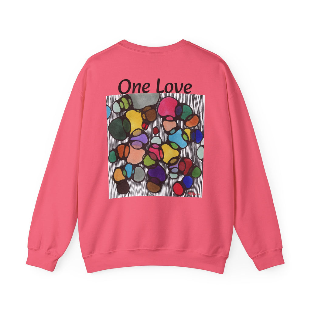 One Love Unisex Sweatshirt, Cozy Crewneck for All, Perfect Gift for Friends, Casual Outfit, Holiday Wear