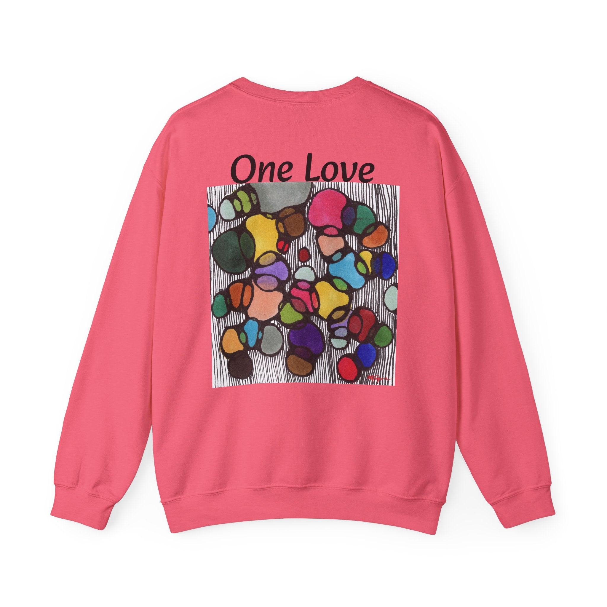 One Love Unisex Sweatshirt, Cozy Crewneck for All, Perfect Gift for Friends, Casual Outfit, Holiday Wear