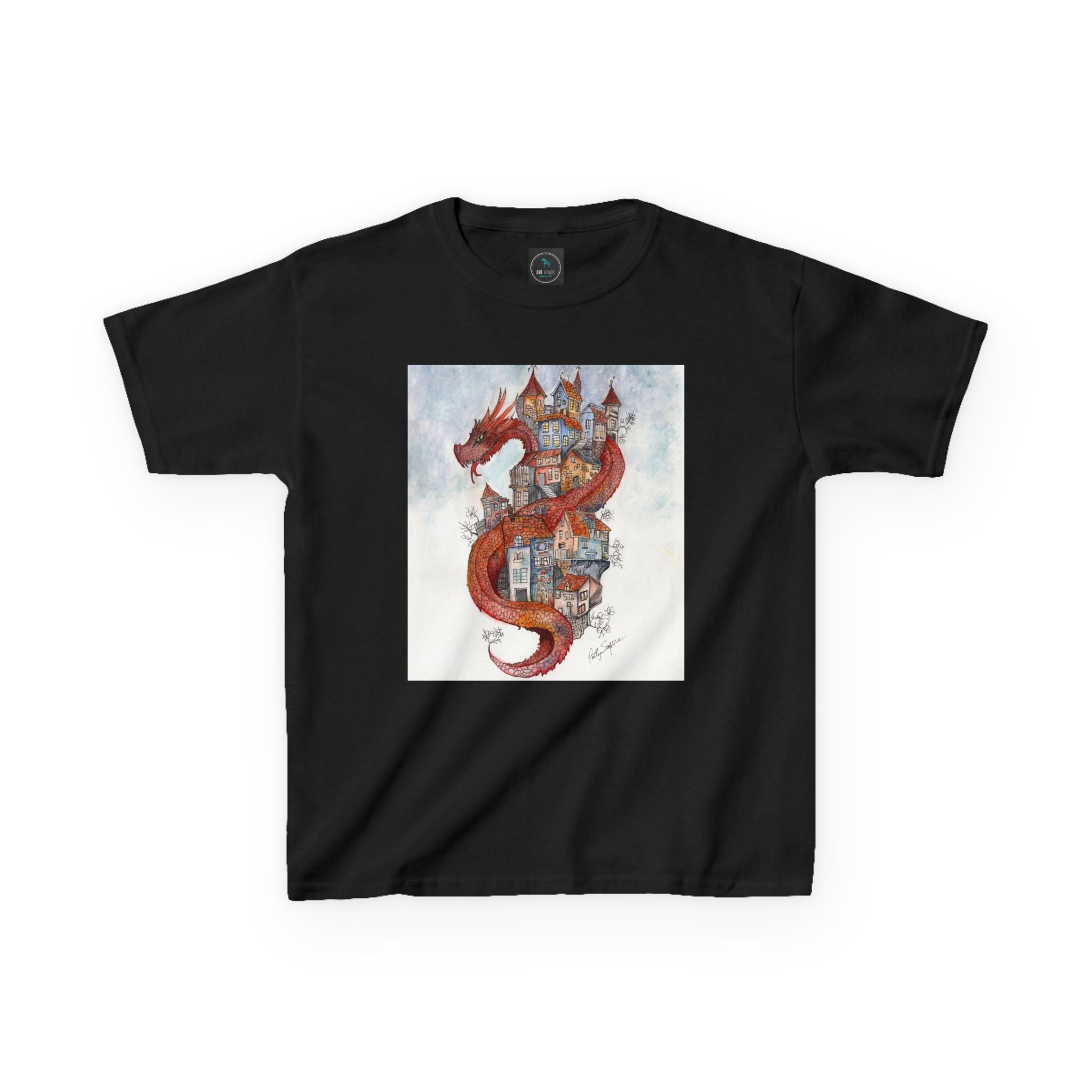 Kids Dragon Castle Tee, Fun Kids T-Shirt, Fantasy Tee for Boys and Girls, Cozy Cotton Shirt, Gift for Young Adventurers