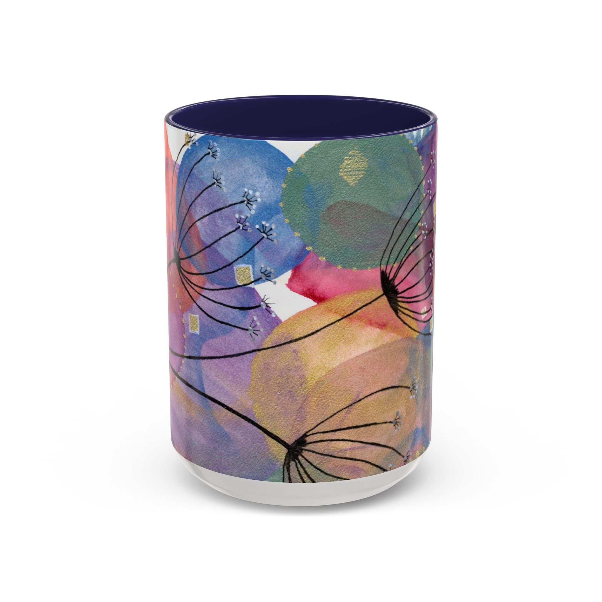 Dandelion Dreams Watercolor Art Mug – Accent Coffee Mug (15oz)