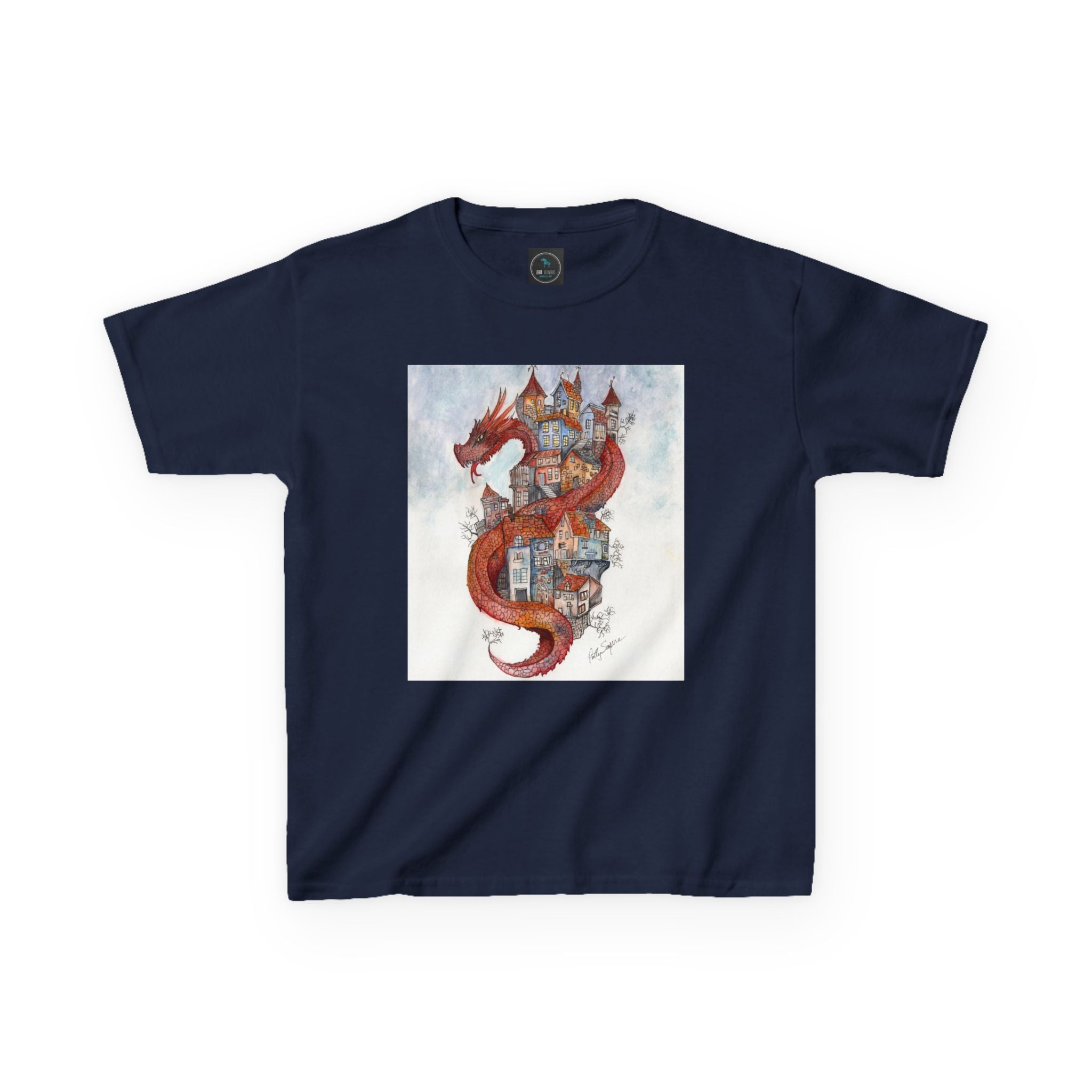 Kids Dragon Castle Tee, Fun Kids T-Shirt, Fantasy Tee for Boys and Girls, Cozy Cotton Shirt, Gift for Young Adventurers