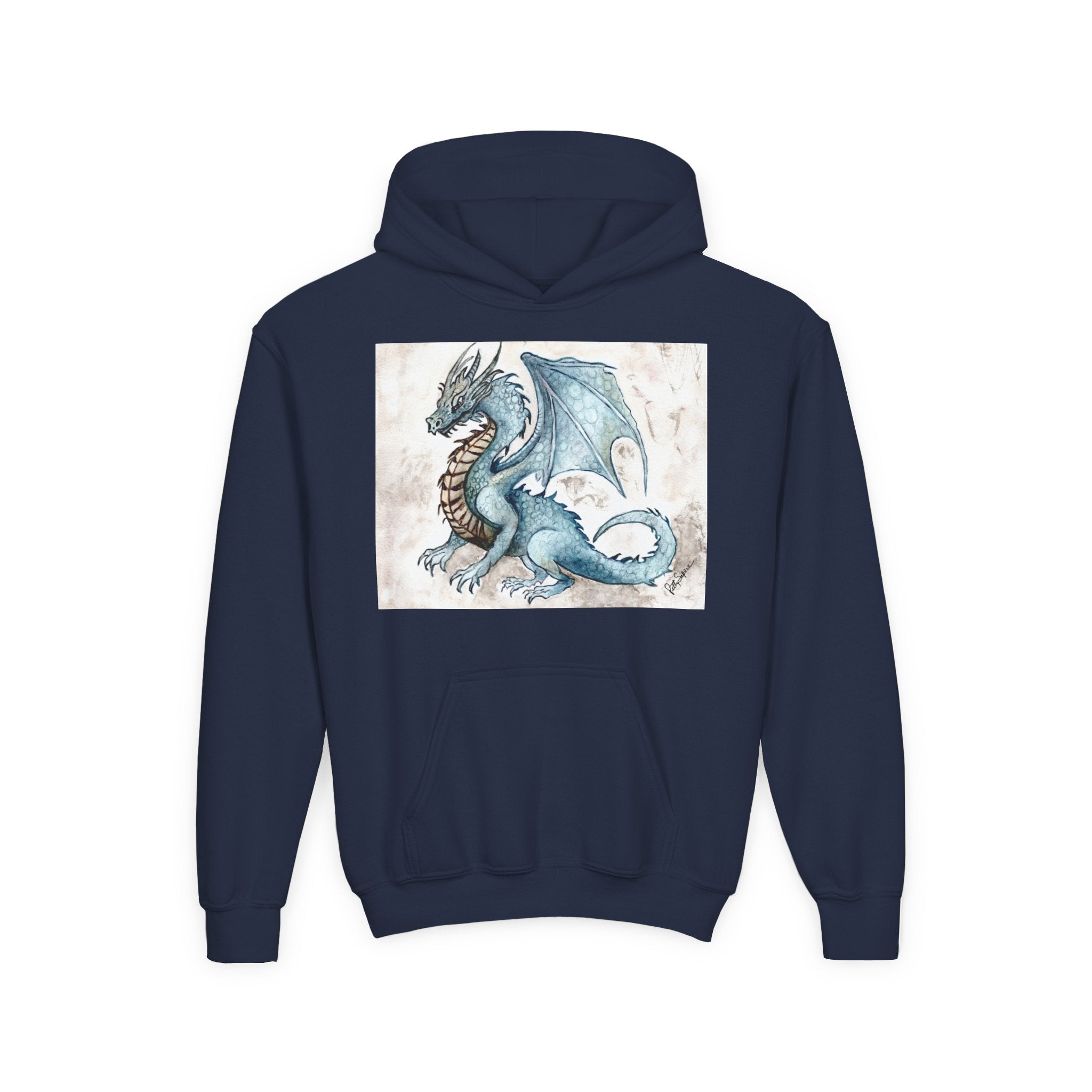 Dragon Art Youth Hoodie - Stylish & Cozy Sweatshirt for Young Fantasy Fans