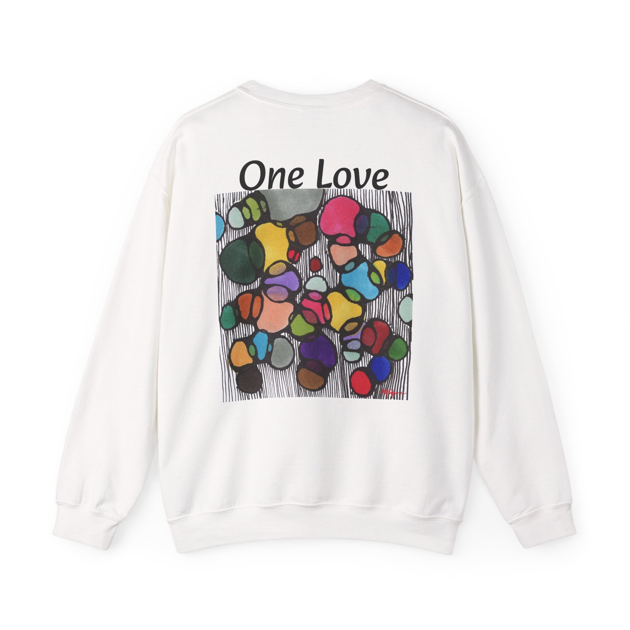 One Love Unisex Sweatshirt, Cozy Crewneck for All, Perfect Gift for Friends, Casual Outfit, Holiday Wear