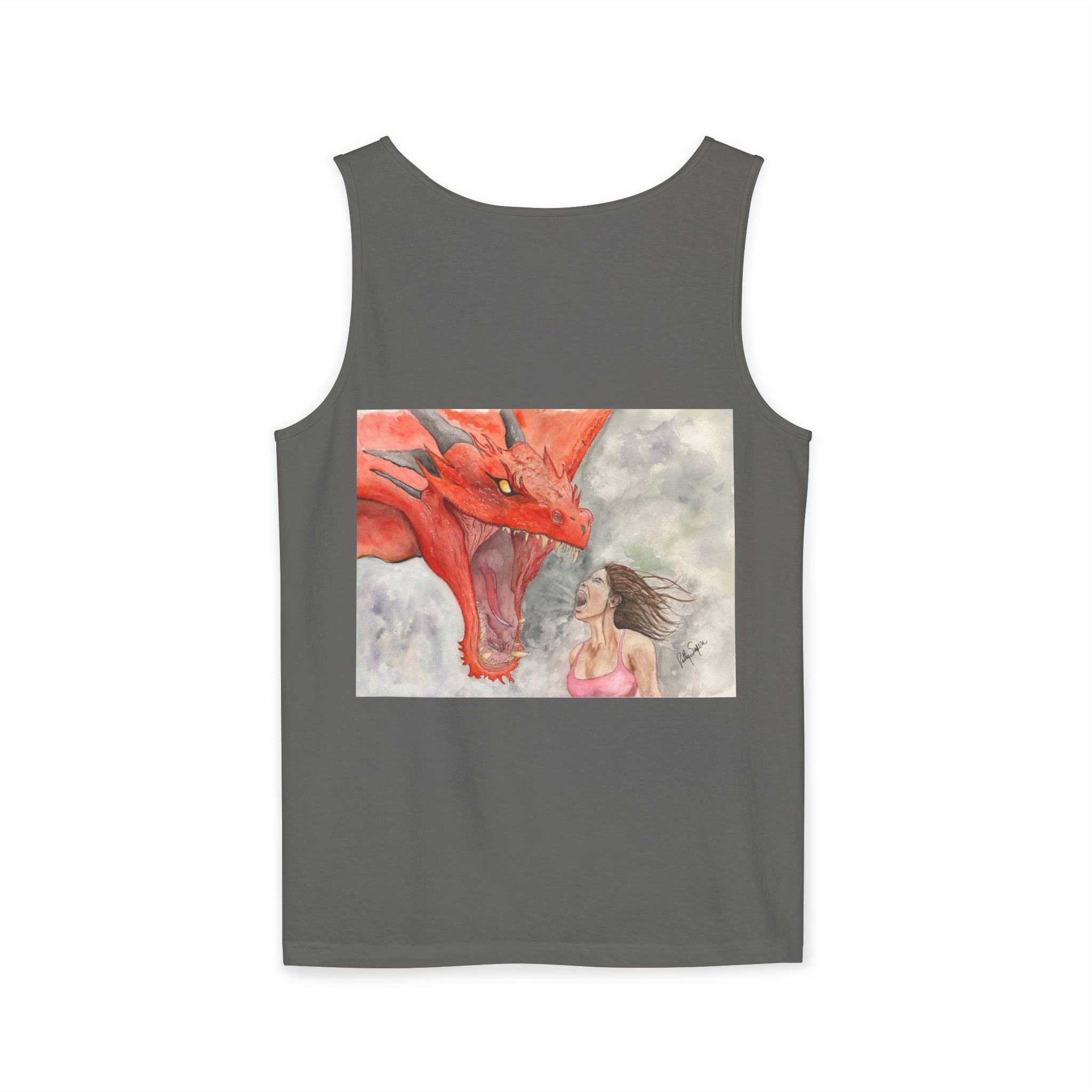 Fierce Dragon Unisex Tank Top - Bold Graphic Tee for Fantasy Lovers