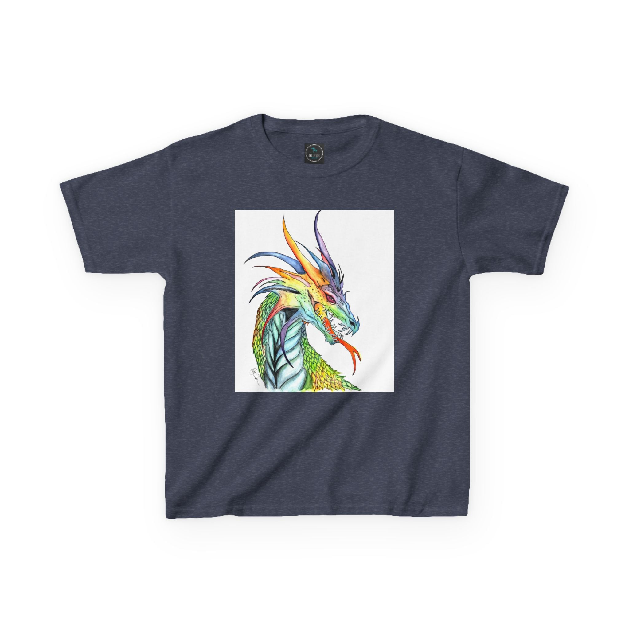 Colorful Dragon Kids T-Shirt | Fun Retro Tee for Boys & Girls | Unique Gift for Birthdays, Christmas, Dragon Lovers & Fantasy Fans