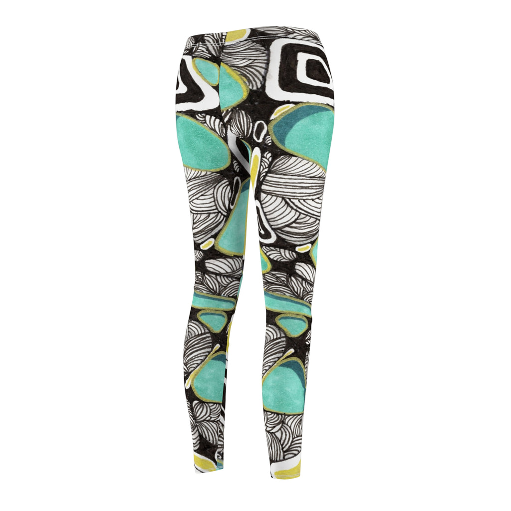 Abstract Pattern Women's Leggings | Casual Workout & Everyday Wear