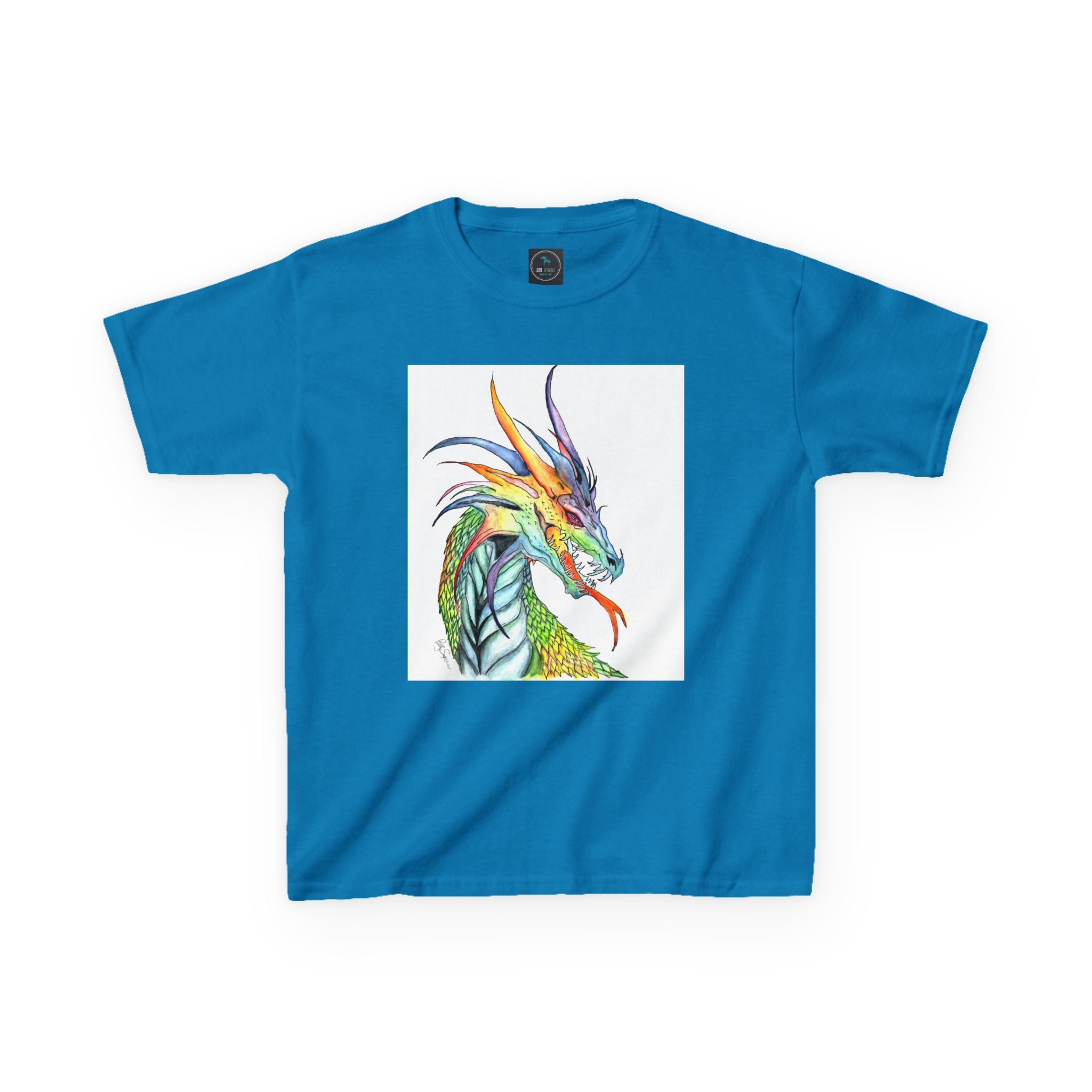 Colorful Dragon Kids T-Shirt | Fun Retro Tee for Boys & Girls | Unique Gift for Birthdays, Christmas, Dragon Lovers & Fantasy Fans