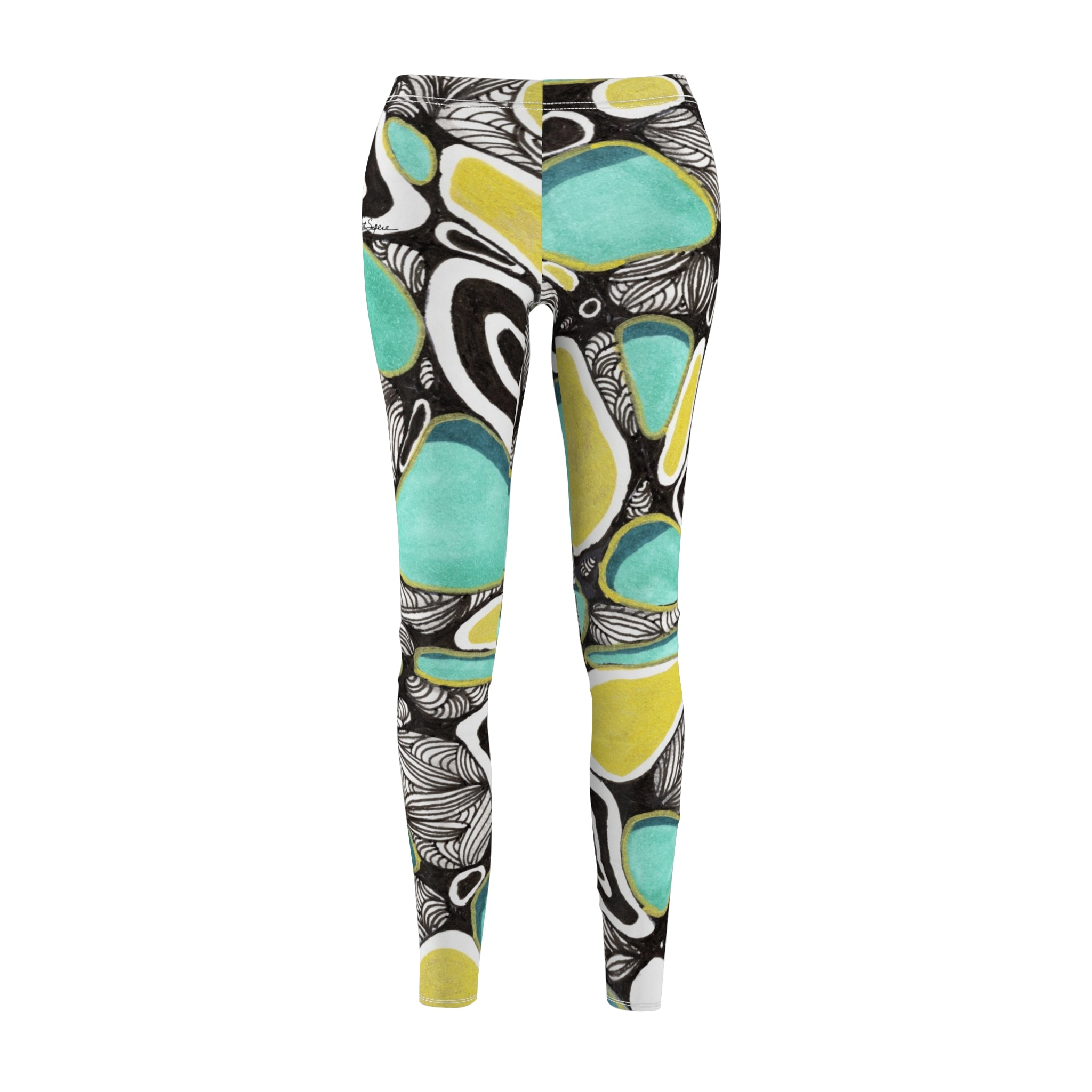 Abstract Pattern Women's Leggings | Casual Workout & Everyday Wear
