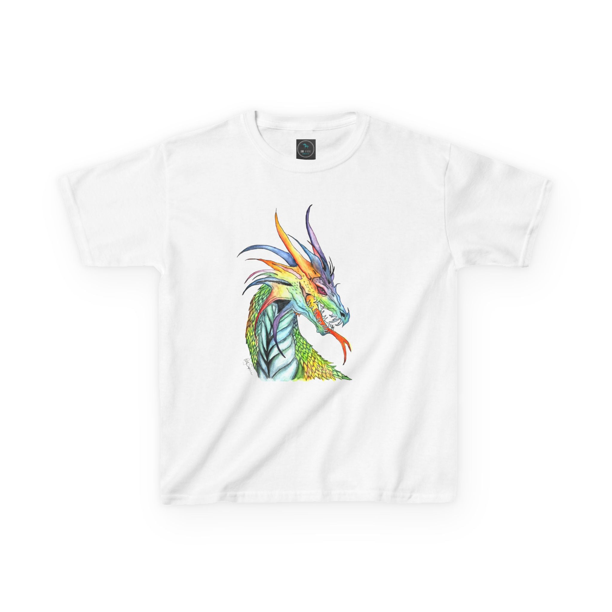 Colorful Dragon Kids T-Shirt | Fun Retro Tee for Boys & Girls | Unique Gift for Birthdays, Christmas, Dragon Lovers & Fantasy Fans