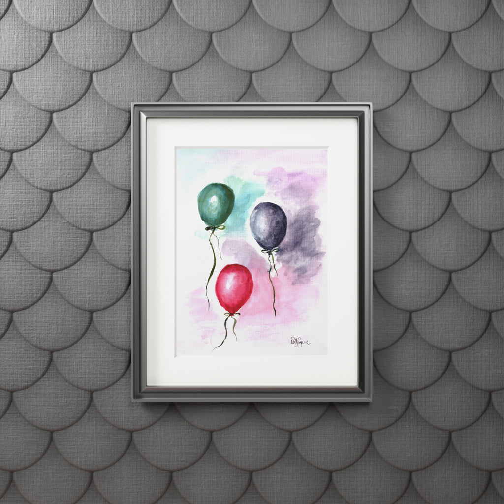 Balloons Fine Art Print (with mat)