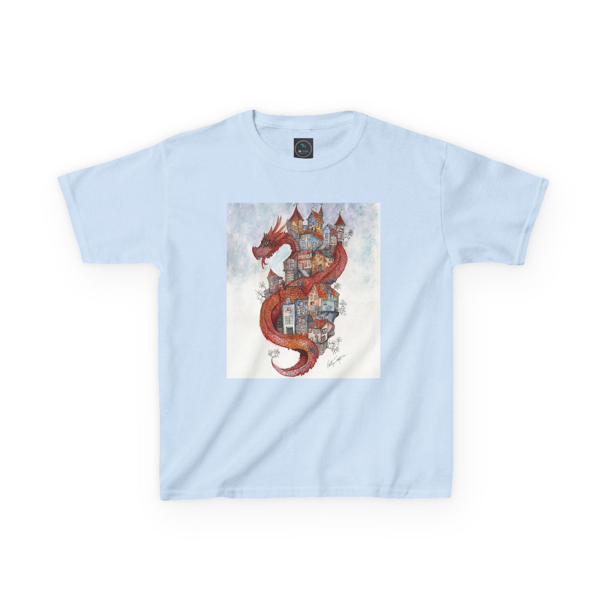 Kids Dragon Castle Tee, Fun Kids T-Shirt, Fantasy Tee for Boys and Girls, Cozy Cotton Shirt, Gift for Young Adventurers