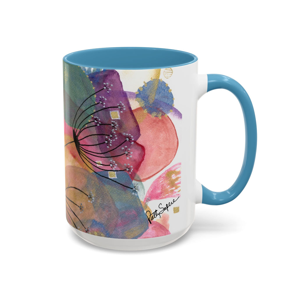 Dandelion Dreams Watercolor Art Mug – Accent Coffee Mug (15oz)