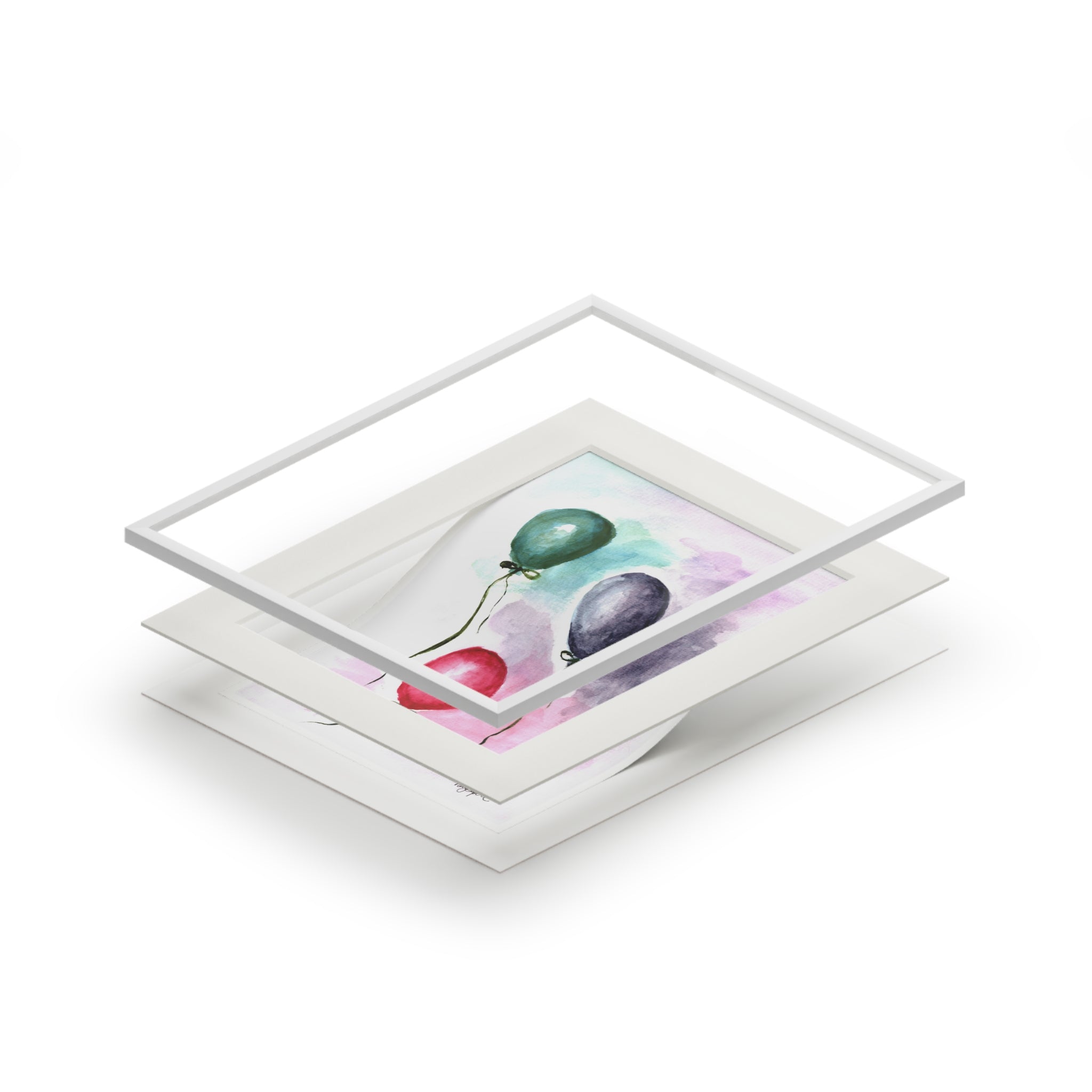 Balloons Fine Art Print (with mat)